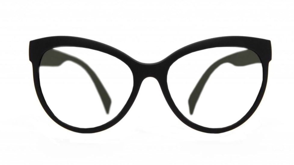 Reks Cat Eye Eyeglasses, HD Polycarbonate, Clear, Single Vision, cat-eye-eg-hd-poly