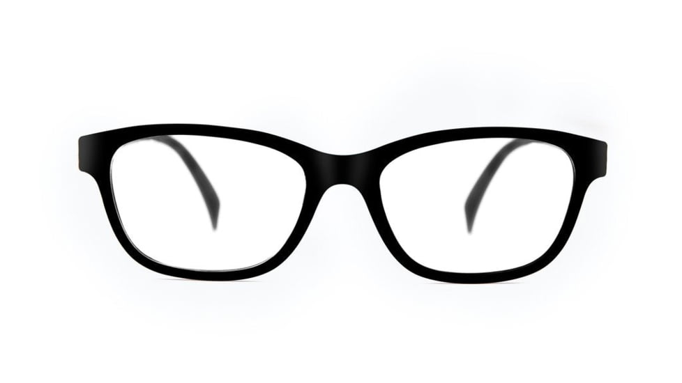 Reks Oval Eyeglasses, HD Polycarbonate Signature, Brown, Single Vision, oval-trans-poly-sig