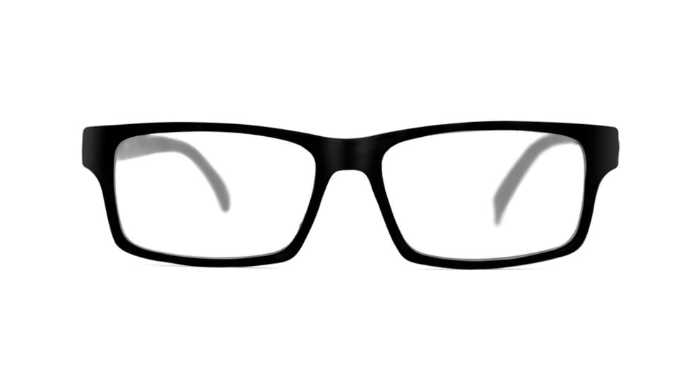Reks Rectangle Eyeglasses, HD Polycarbonate, Clear, Single Vision, rec-eg-hd-poly