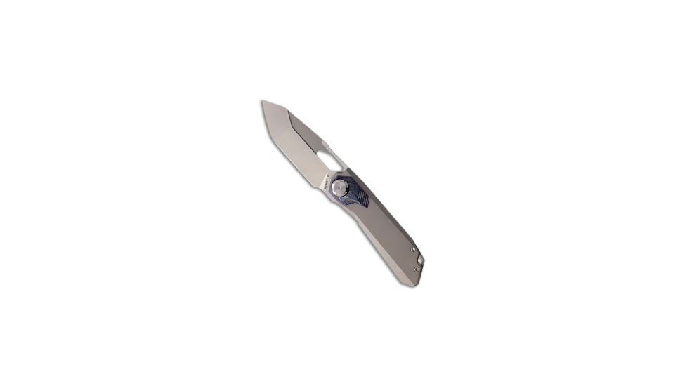 Remette Knife REMETTE RT-Peregrine Falcon Button + Safety Lock Knife Gray 3.2" Pearlescent, Gray, Bohler M390, adult, BHQ-225514
