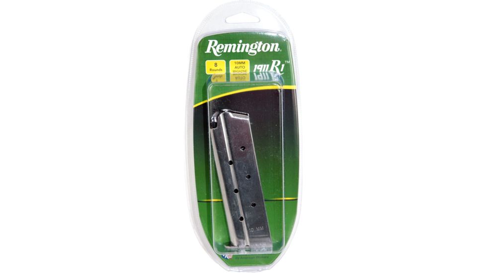 Remington 17798 1911 10mm 8 Rd Flat Base Stainless Steel