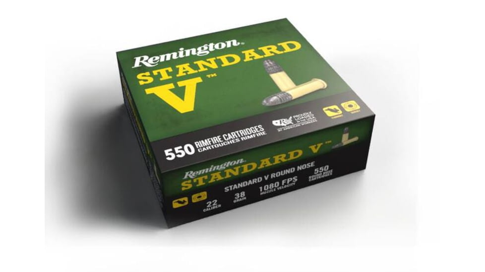 Remington 22 Thunderbolt .22LR 38 Grain Lead Round Nose Brass Rimfire Ammo, 550 Rounds, R20988