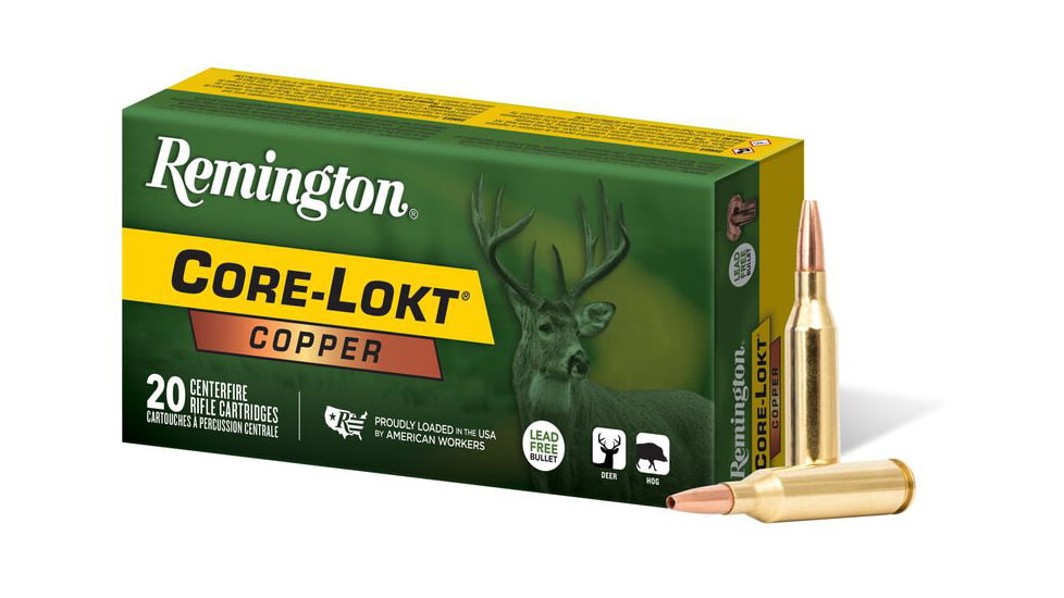 Remington Core-Lokt .243 Winchester 85 Grain Copper HP Brass Cased Rifle Ammo, 20 Rounds, R27856