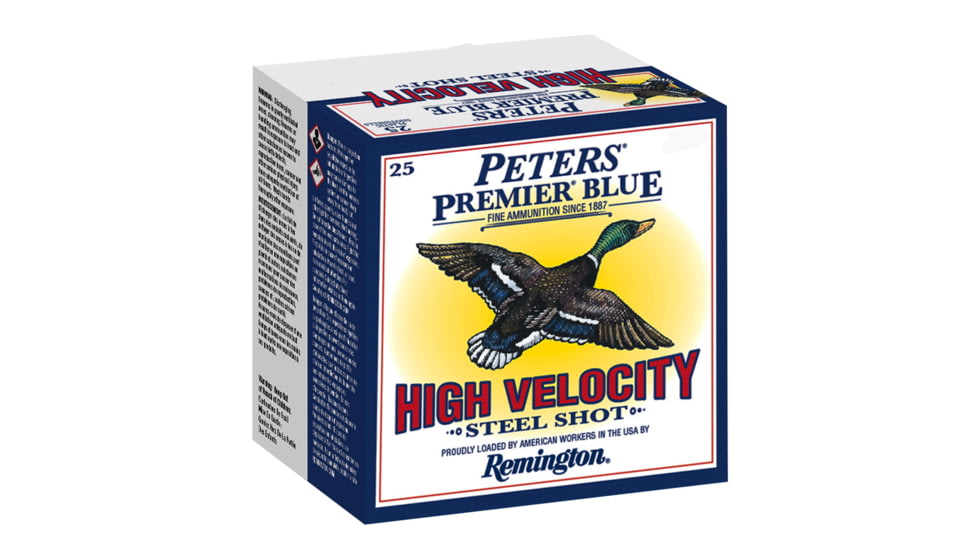 Remington 28805 Premier Blue 12 Gauge 3 1 1/4 Oz 3 Shot 25 Bx/ 10 C