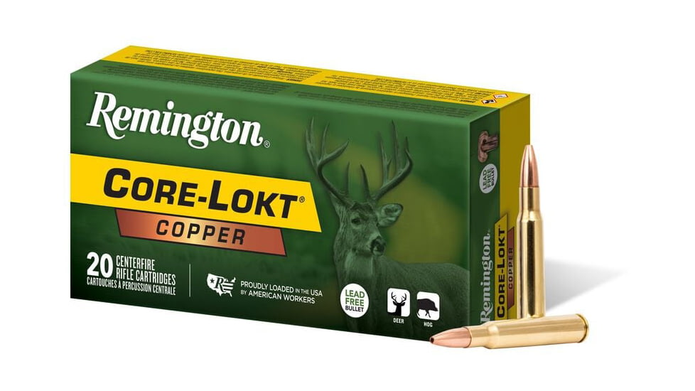 Remington .30-06 Springfield 150 Grain Core-Lokt Copper Hollow Point Brass Rifle Ammo, 20 Rounds, R27853