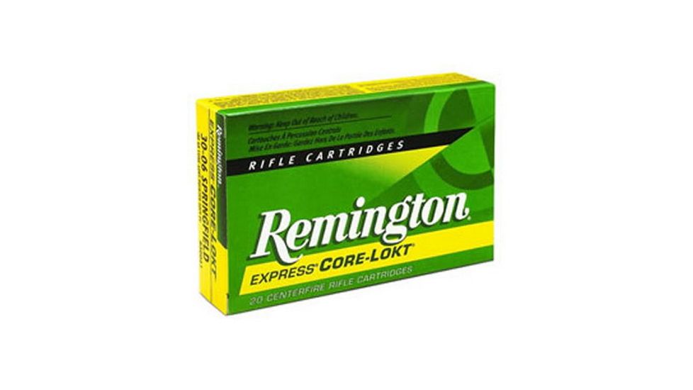Remington Core-Lokt .300 Winchester Magnum 150 Grain Core-Lokt Pointed Soft Point Centerfire Rifle Ammo, 20 Rounds, 29495