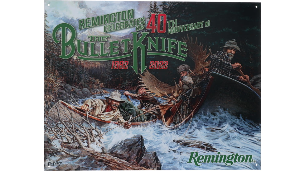 Remington 40th Anniversary Tin Sign