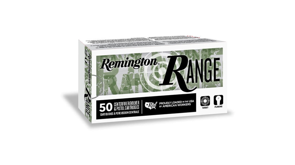 Remington 9mm Luger 124 Grain FMJ Range Handgun Centerfire Pistol Ammo, R27780