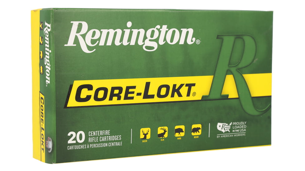 Remington 7mm PRC 175 Grain Core-Lokt Soft Point Brass Rifle Ammo, 20 Rounds, 20055