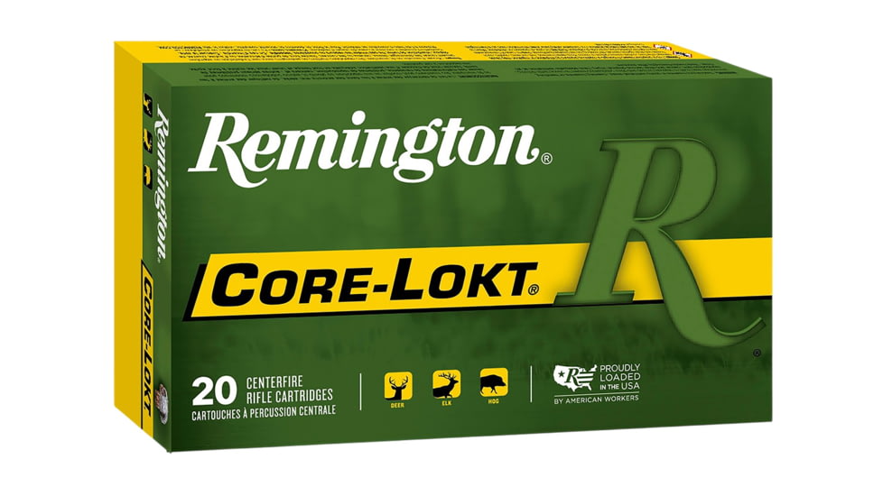 Remington Core-Lokt 6.5mm PRC 140 Grain Pointed Soft Point Brass Cased Rifle Ammo, 20 Rounds, 20057