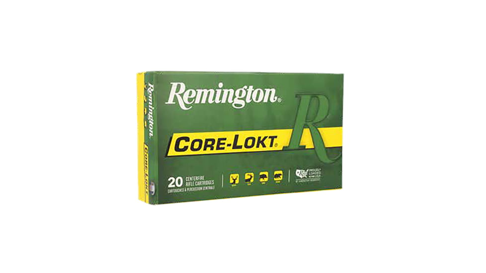 Remington Core-Lokt .300 AAC Blackout 130 Grain Pointed Soft Point Brass Cased Rifle Ammo, 20 Rounds, 20113