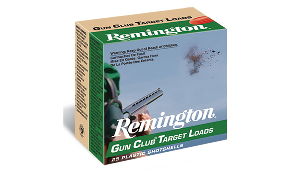 Remington Gun Club 12 Gauge 1 1/8oz 2 3/4in 1100 FPS 8 Centerfire Shotgun Ammo, 25 Rounds, 20243