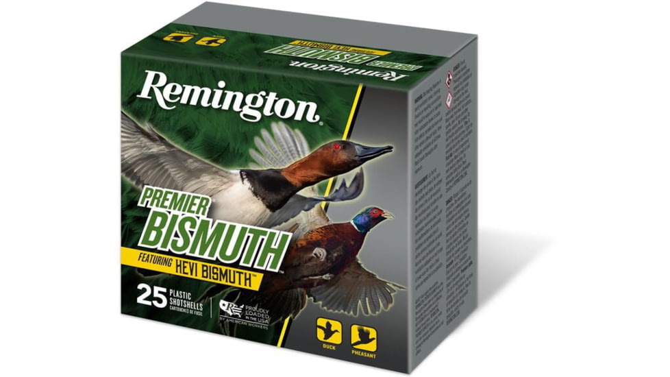 Remington Ammunition Premier Bismuth .410 Gauge 3in 4 Shot Size Shotgun Ammo, 25 Rounds, R20514