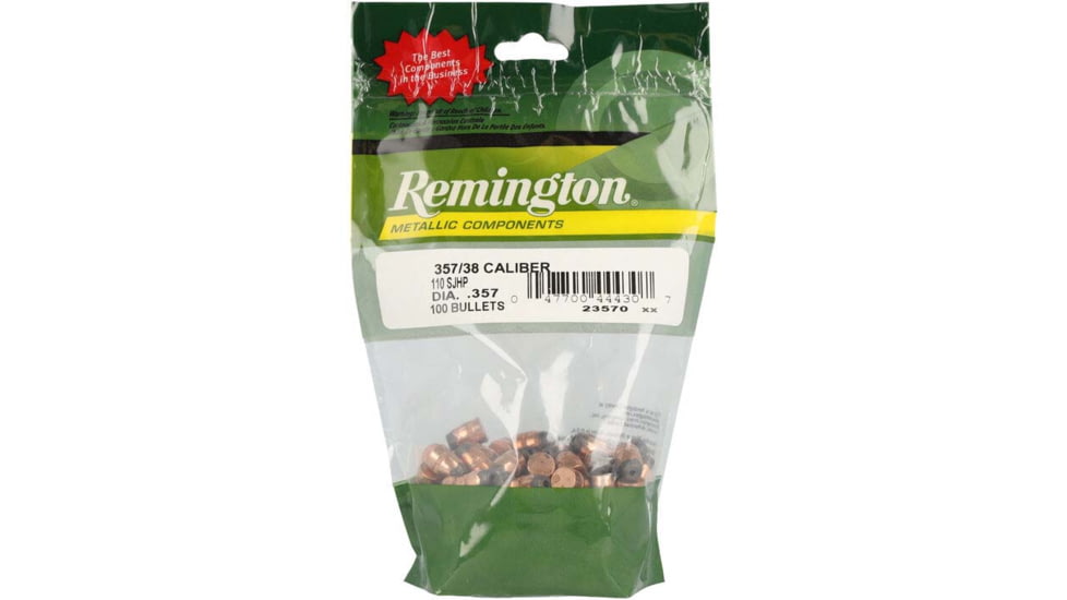 Remington Component Handgun Bullet .357/.38 110 Grain Semi-Jacketed Hollow Point Pistol Bullet, 100 Bullets, 23570