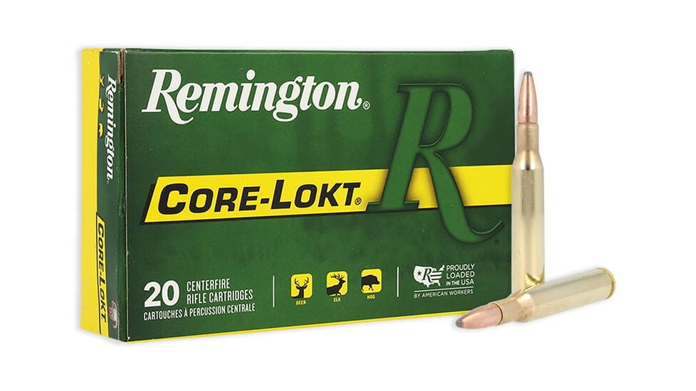 Remington Core-Lokt .270 Winchester 130 Grain Core-Lokt Pointed Soft Point Centerfire Rifle Ammo, 200 Round