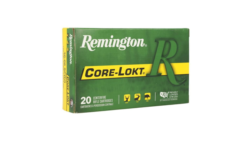 Remington Core-Lokt .30-06 Springfield 180 Grain Core-Lokt Soft Point Centerfire Rifle Ammo, 200 Round