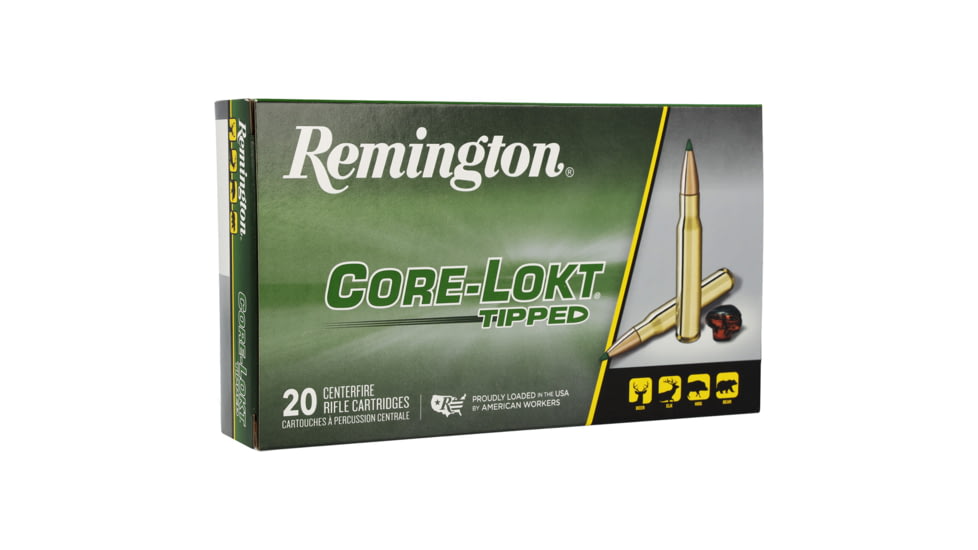 Remington Core-Lokt 300 Rem Ultra Mag 180 Grain Core-Lokt Tipped Brass Rifle Ammo, 20 Rounds, R29045