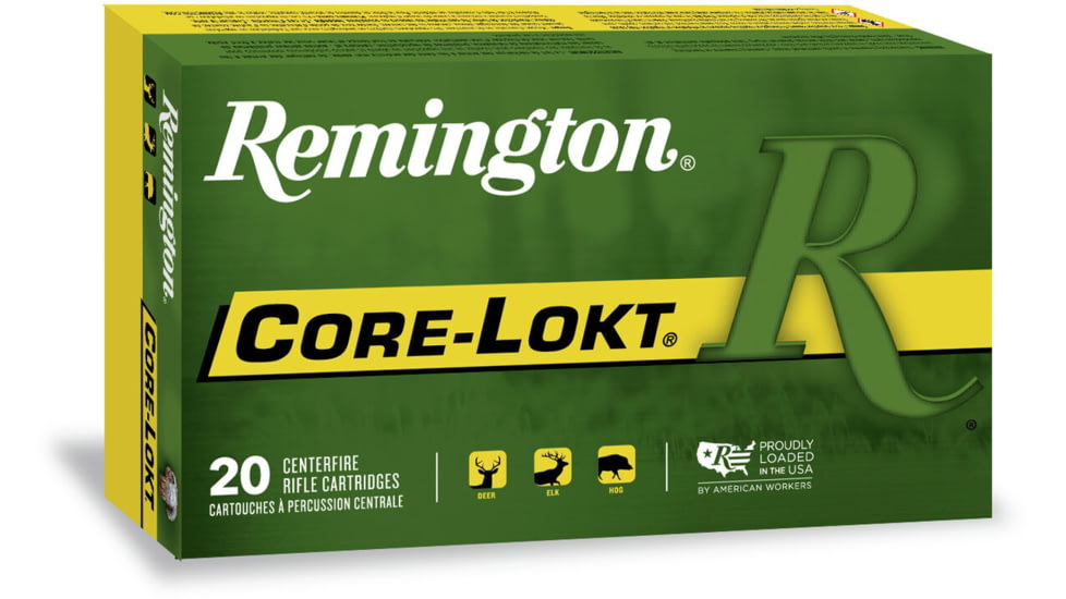 Remington Core-Lokt .300 Savage 150 Grain Core-Lokt Pointed Soft Point Brass Cased Centerfire Rifle Ammo, 20 Rounds, 21465