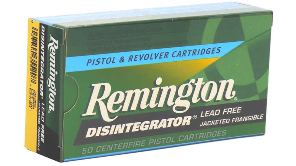 Remington Disintegrator 9mm Luger +P 100 Grain Copper/Tin Frangible Pistol Ammo, 500 Rounds, 29460