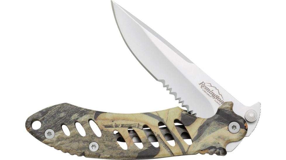 Remington F.A.S.T. Sportsman Folder Knife, Large Camo Folder - Mossy Oak-Stainless Steel 92924