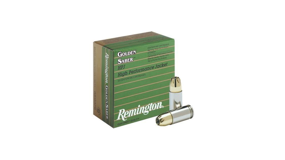 Remington Golden Saber Handgun Ammo .45 ACP Plus P 185 gr BJHP 25/box, GS45APC