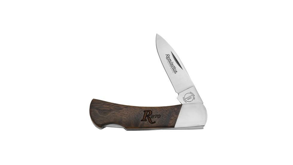 Remington Heritage 870 Tiny Trapper R-131 Folding Knife Clip And Spey Blades 2.18 Inch