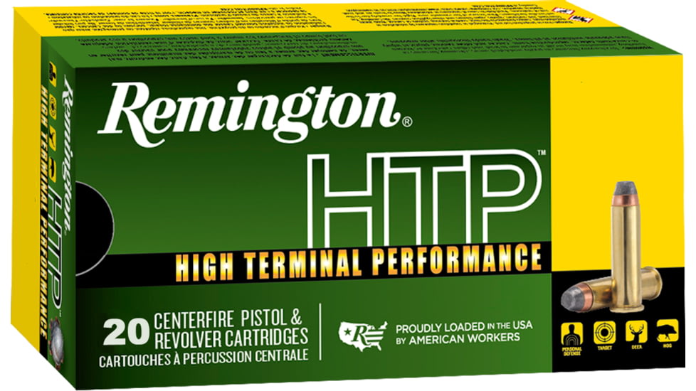 Remington High Terminal Performance .357 Magnum 110 Grain Semi-Jacketed Hollow Point Centerfire Pistol Ammo, 20 Rounds, 22237