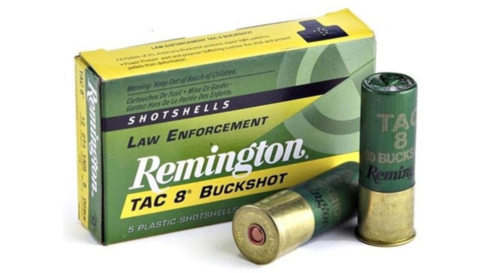 Remington LE 12 Gauge 8 Pellets 2 3/4in Shotgun Buckshot Ammo, 250 Rounds, 20662