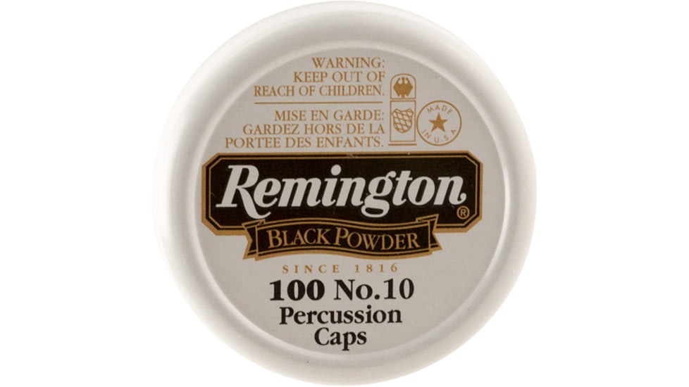 Remington Ammunition Percussion Cap Black Powder Brass #10, 100 Per Box, X22617