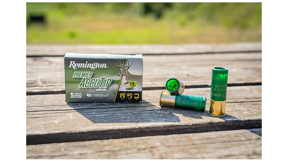 Remington Premier AccuTip Sabot Slugs 20 Gauge 260 Grain Power Port Tip Slug 3in Centerdire Shotgun Slug Ammo, 100 Round