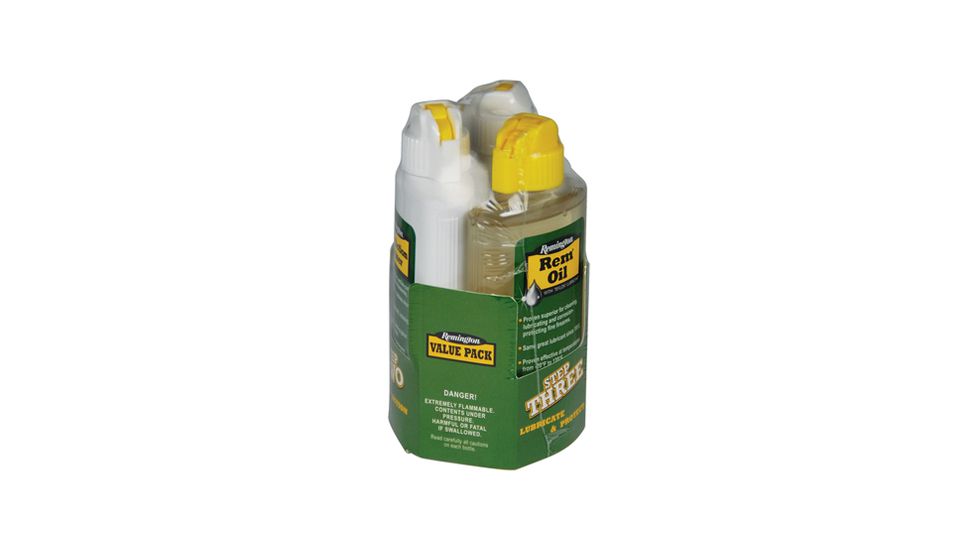 Remington Rem Oil, Brite Bore, Rem Action Cleaner - 3, Shrink Wrapped Tri-Pack, 2 oz, 18161