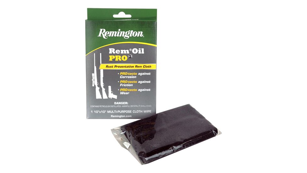 Remington Rem Oil Pro3 Premium Lubricant and Protectant Cloth, 10x10in, 19947