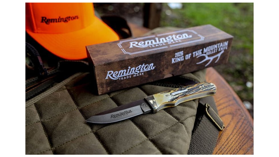 Remington King of Mountain 2026 Bullet 3.5in Fixed Blade Knife