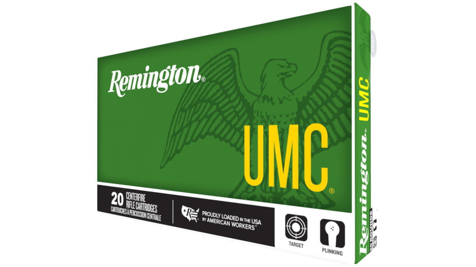 Remington UMC 193 55 GR Ball Brass Cased Rifle Ammunition
