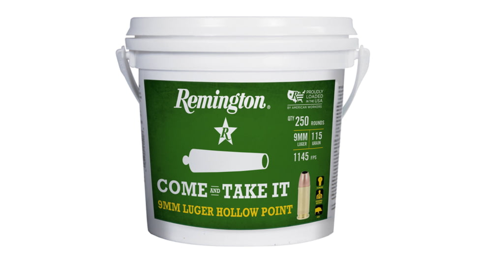 Remington UMC 9mm Luger 115 Grain JHP Brass Pistol Ammunition