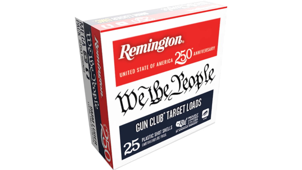 Remington We The People Bucket 12 Gauge 1 1/8 oz 2 3/4 in Shotgun Ammunition, 8, 25 Round, 25, 21386
