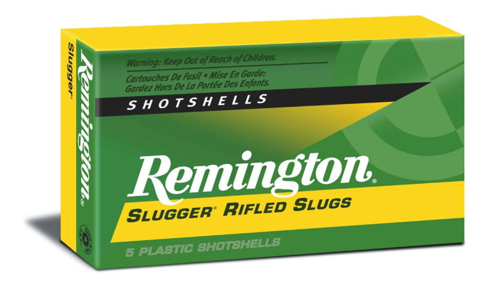 Remington Slugger Rifled Slugs 12 Gauge 1oz Rifled Slug 2.75in Centerdire Shotgun Slug Ammo, 15 Rounds, 26880