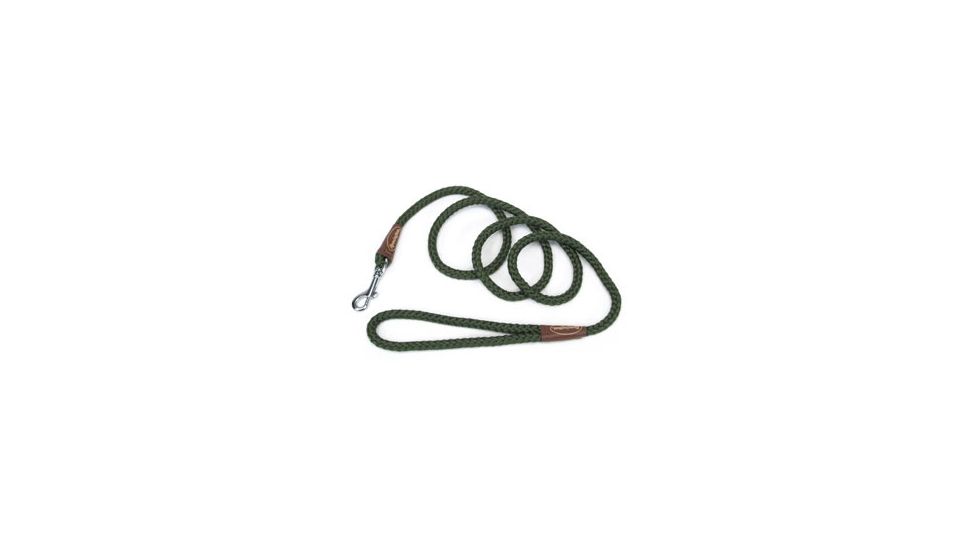 Remington Sporting Dog Braided Rope Leash, Green, Snap, 6 ft. R0206-GRN06