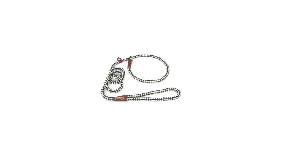 Remington Sporting Dog Braided Rope Leash, Green-White, Slip, 6 ft. R0216-GRW06