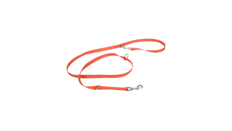 Remington Sporting Dog Deluxe Nylon Leash, Safety Orange, Multi-Function Nylon, 6 ft. R6616-SOR06