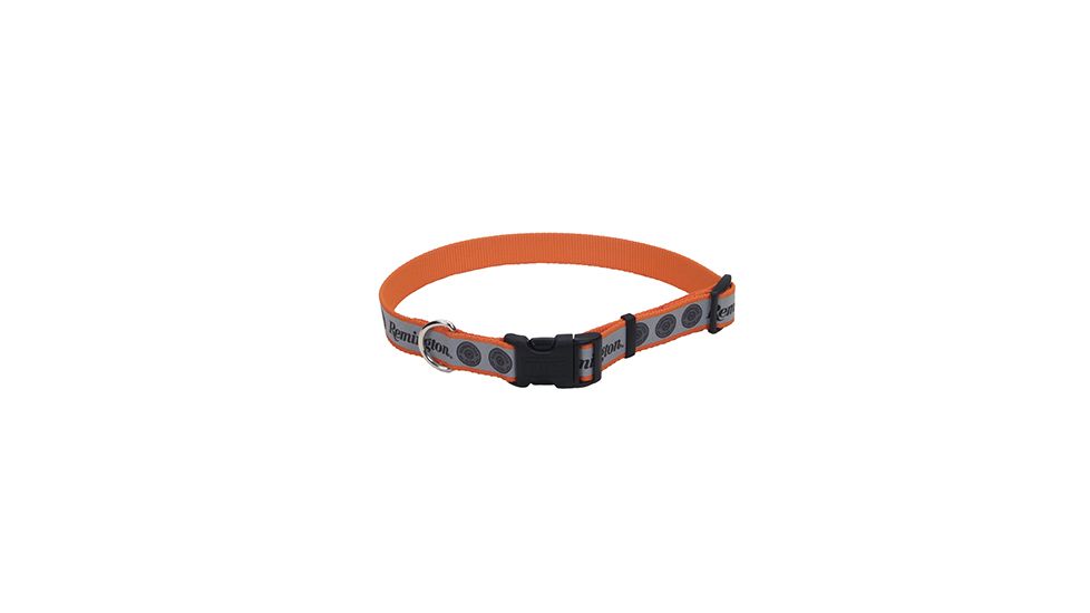 Remington Sporting Dog Reflective Adjustable Collar, Orange with Shells, 1in.x20in. R6941-G-OSH26