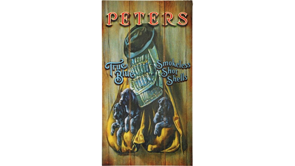 Remington True Blue Puppies Wood Sign