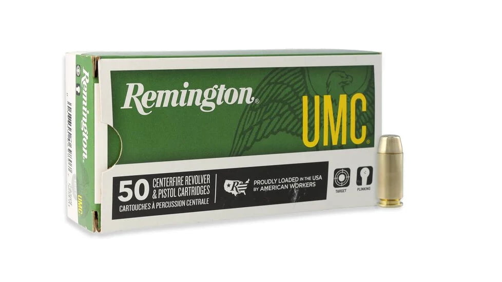 Remington UMC .40 S&amp;W 180 Grain Full Metal Jacket Centerfire Pistol Ammo, 50 Rounds, 23742