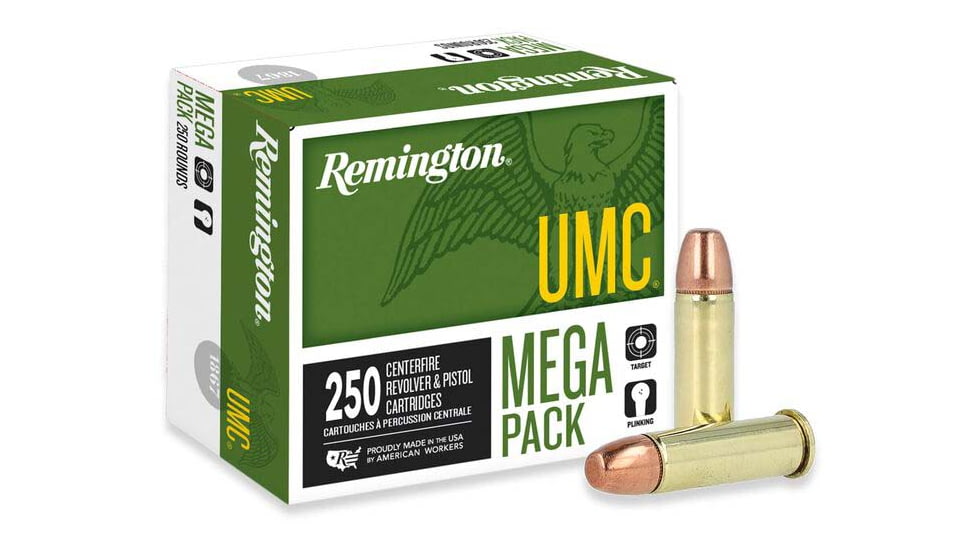Remington UMC .38 Special 130 Grain Full Metal Jacket Centerfire Pistol Ammo, 250 Rounds, 23731