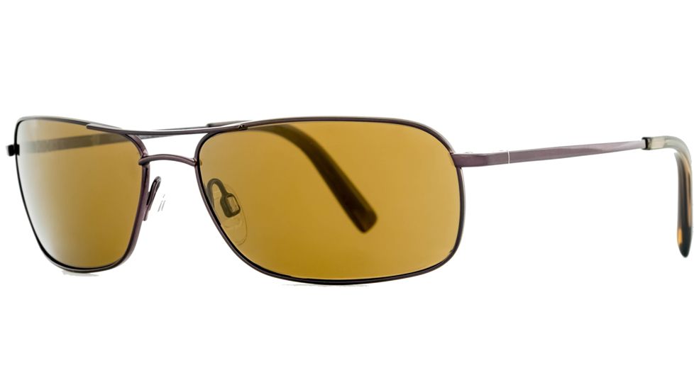Reptile Sun Gomek Sunglasses, Espresso Frame, Titanium Gold/Glass Lens, Polarized, GOMGES