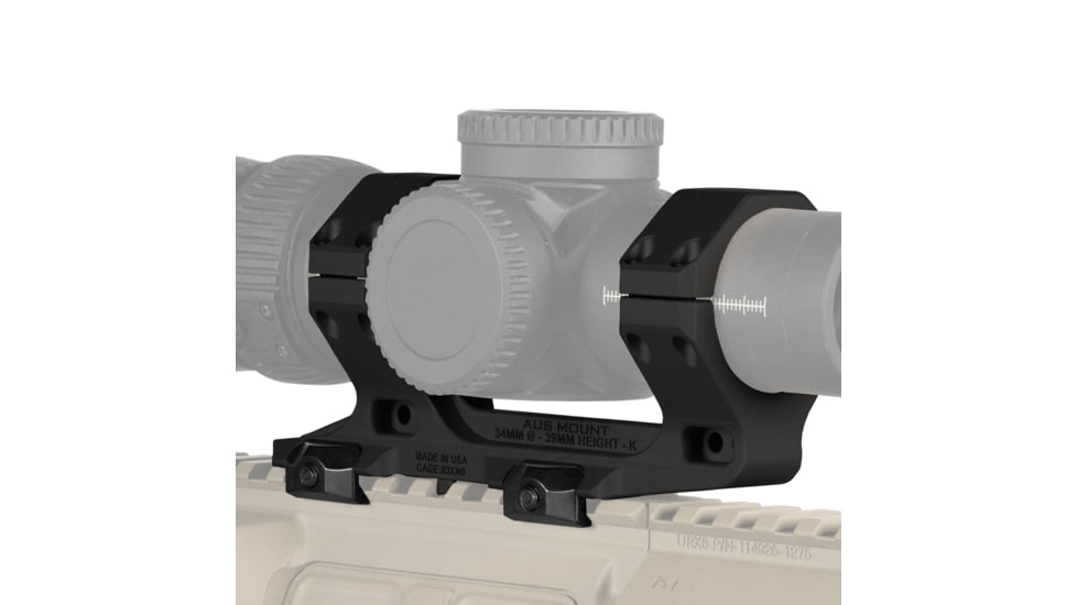 Reptilia AUS Optic Mount, 1.70inch Height, Short, Black, 34mm, 100-248