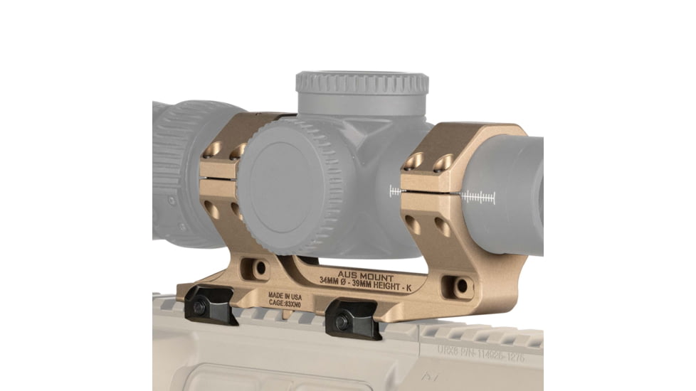 Reptilia AUS Vortex AMG Short Red Dot Sight Mount, Vortex AMG 1-10 Contract, FDE, 34mm 1.93mm, 100-253