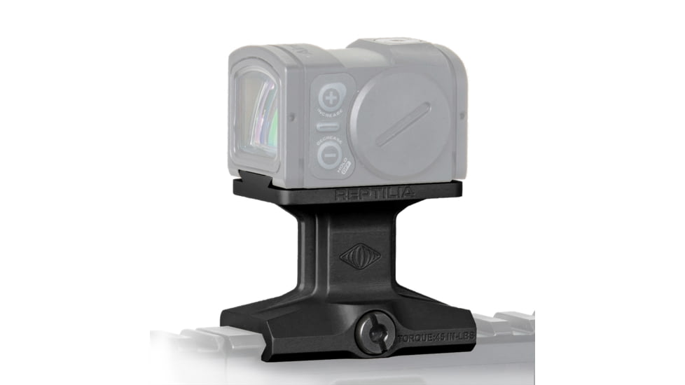 Reptilia DOT Mount 1.93in Height for Aimpoint ACRO, Type III Hardcoat Anodized, Black, NSN 1005-01-674-6542, 100-048