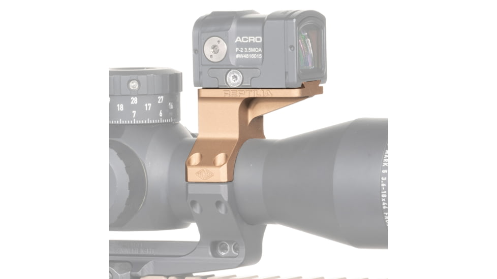 Reptilia ROF-90 Red Dot Sight Mount, Fits Aimpoint ARCO/ Geissele Super Precision, 35mm, Anodized Finish, FDE, 100-284