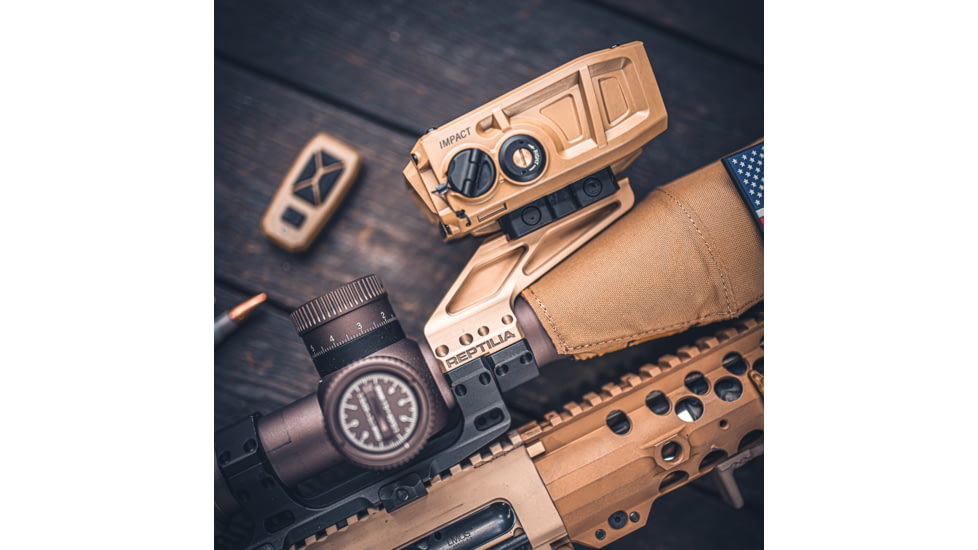 Reptilia ROF Diving Board Mount, Fits AUS/ Geissele Super Precision, 34mm, Anodized Finish, FDE, 100-101